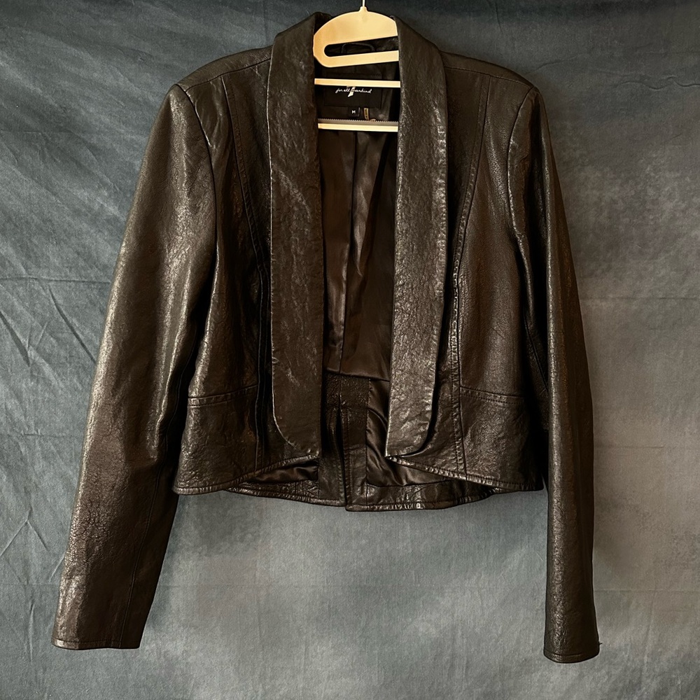 7 For All Mankind Leather Jacket